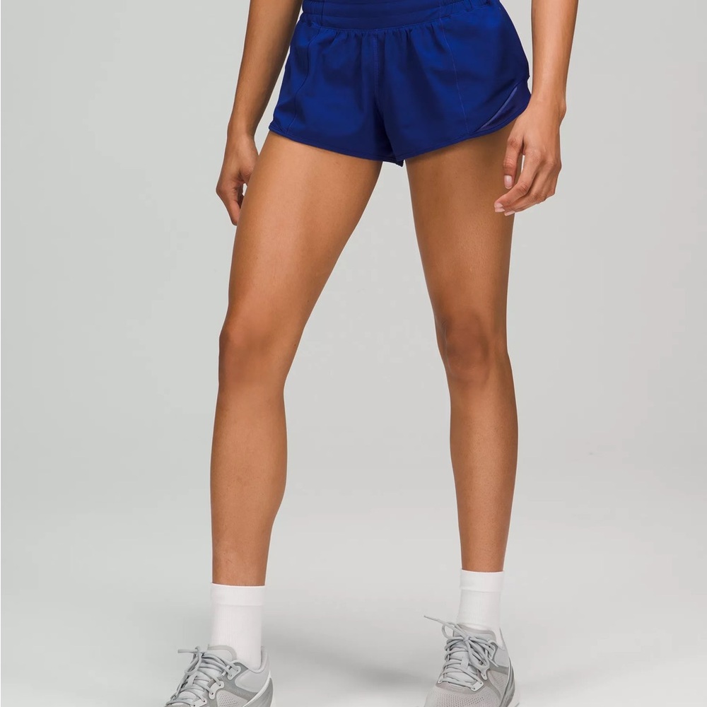 lululemon athletica Women's Larkspur Blue Athletic Shorts - Picture 2 of 5